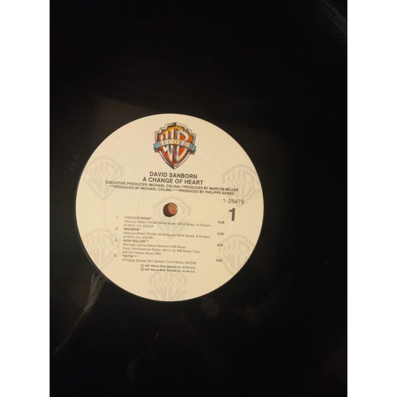 David Sanborn-A Change Of The Heart -Promotional -Vinyl - Excellence Condition - Picture 5 of 5